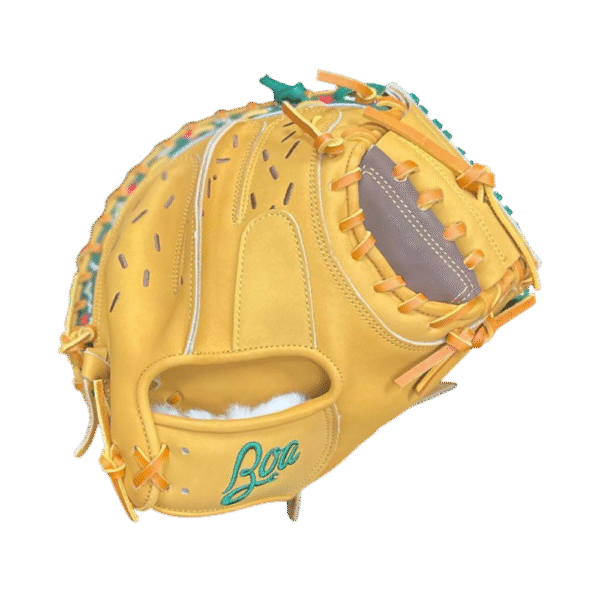 33 inch catcher mitt taco style kip leather (1)