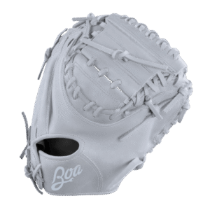 Custom BOA catcher mitt showcasing premium craftsmanship and personalized design features.